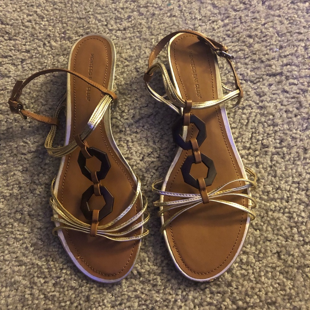 Gold Montego Bay club sandals